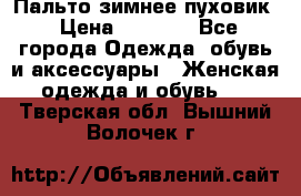 Пальто зимнее пуховик › Цена ­ 2 500 - Все города Одежда, обувь и аксессуары » Женская одежда и обувь   . Тверская обл.,Вышний Волочек г.